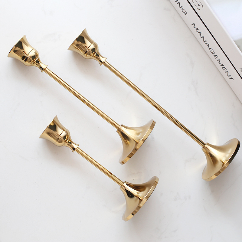 Vintage-Kerzenhalter Gold