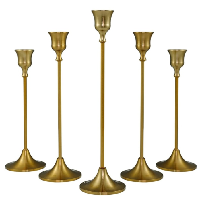 Vintage-Kerzenhalter Gold