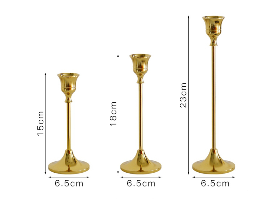 Vintage-Kerzenhalter Gold